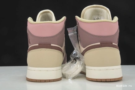 Jordan Mid Dark Mauve Smoky 1 Pony Air SE 0805